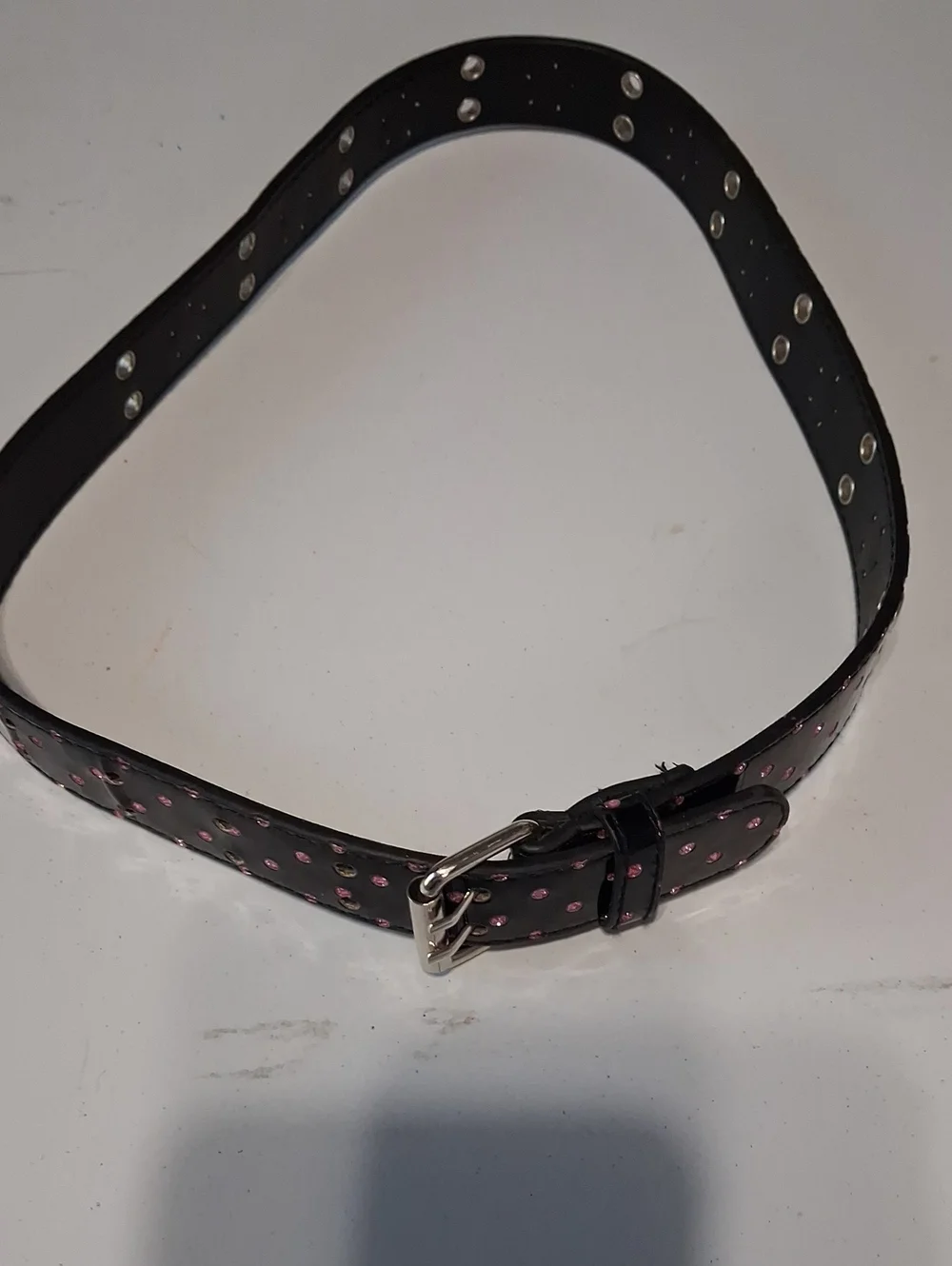 Black Belt with Pink Polka Dots  Kids